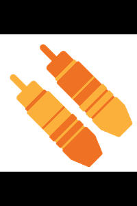 Icon showing RCA connectors