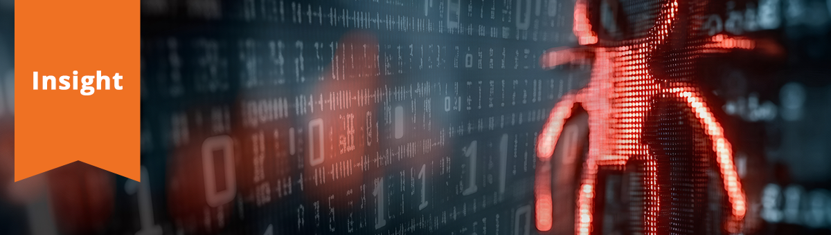 a digital spider lurking against a dark wall of code